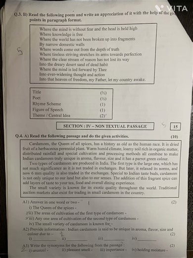 TERM 1 English practice paper 10th ssc #exam #study