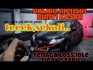 penyebab bunyi kasar mesin honda city jazz Freed,getar,bbm boros, idle tidak stabil tenaga ngeloss