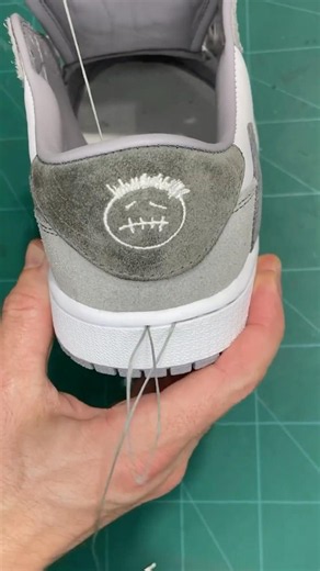 Hand Stitching an Air Jordan 1 Sole