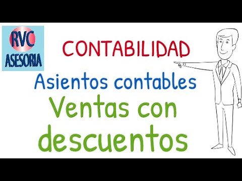 Asiento contable de VENTAS CON DESCUENTOS - libro diario - METODO CUENTA MULTIPLE – ejercicios