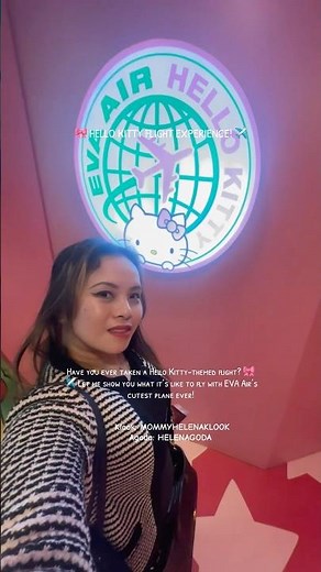 EVA Air 🎀 Hello Kitty | Taoyuan Airport | Mommy Helena