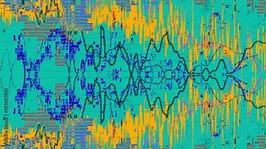 Noise Oscilloscope Audio Lines Spectrum Abstract Background Stock Video