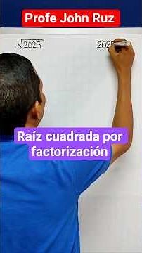 Raíz cuadrada por factorización #matemáticas #aprender #enseñar #educación #clasesonline #ciencia
