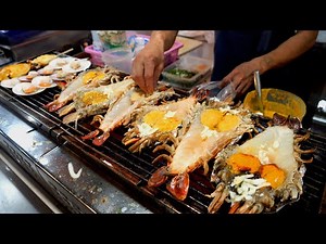 Sea Food HEAVEN! Giant Lobster and Prawn in seafood market | Thailand Street Food