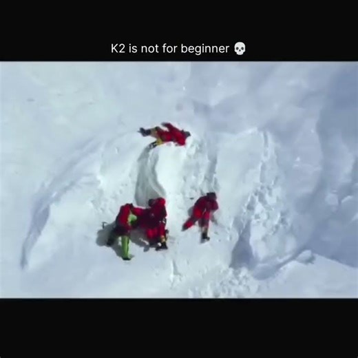 K2’s Bottleneck — one of the most dangerous places on Earth. 🏔️#k2 #climbing #adventure #mountains
