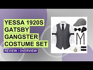 YESSA 1920s Gatsby Gangster Costume Review – Complete Roaring 20s Accessories Set!