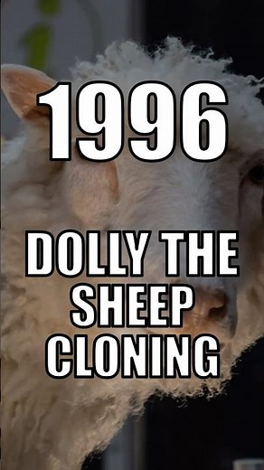 1996: DOLLY THE SHEEP CLONING