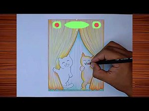 How to Draw Beautiful Cats | Easy Oil Pastel Drawing Tutorial for Beginners