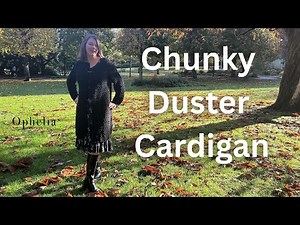 Crochet Chunky Cardigan Tutorial // Chunky Duster Cardigan Crochet