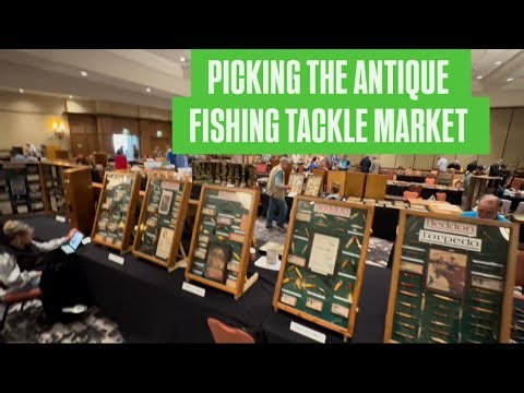 Picking at the Antique Fishing Tackle Show Flea Market St Augustine, Florida