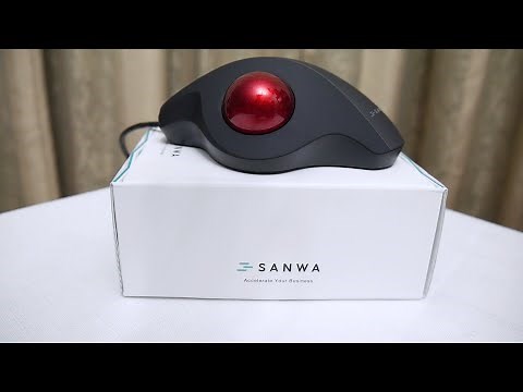 SANWA Wired Trackball Mouse