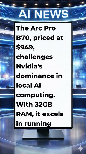 The Arc Pro B70 GPU Takes On Nvidia In Local AI Computing