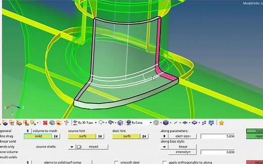 Hypermesh的操作培训-干货满满（几何编辑、映射几何构建及划分等）