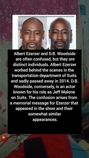 Clearing the Confusion Albert Ezerzer vs. D. B. Woodside from Suits #shorts #Suits #trending