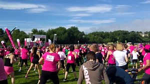 We're here at the Chester Race for Life, and Northgate Arena are delivering an amazing warm up before the race starts! | Brio Leisure