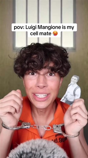 pov: Luigi Mangione is my cell mate🥵#pov #luigi #prison #asmr #jail