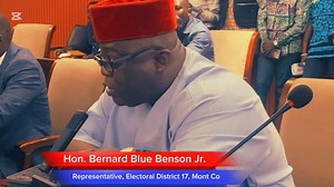 7.6K views · 67 reactions | WATCH: Montserrado County Electoral District 17 Representative, Honorable Bernard Blue Benson Jr. Explains His Bill for Enactment to His Colleagues in Session. The Bill Seeks to Give “Honorary Liberian Citizenship to Black Americans” | Hottfm 107.9 Liberia | Facebook