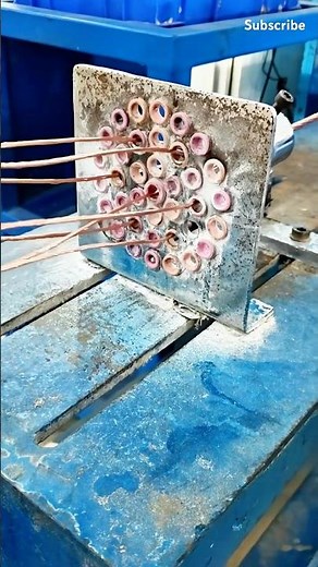 The braiding process of copper cables #machine #technology