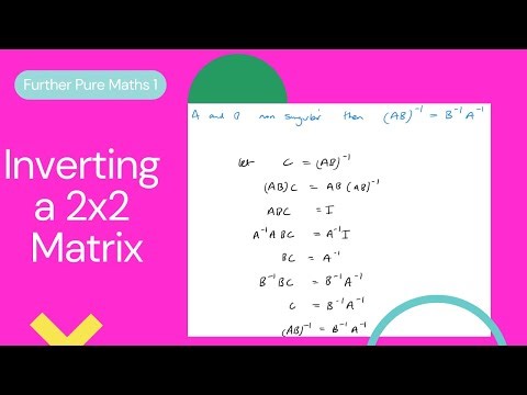 Inverting a 2x2 Matrix (Edexcel IAL FP1 5.4)