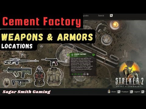 STALKER 2 Cement Factory All Weapons and Armors Locations #stalker2