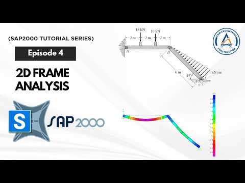 (SAP2000 Tutorial Series) Ep 4 - 2D Frame Analysis