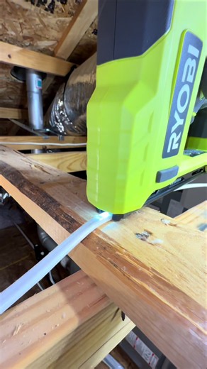 The RYOBI 18V ONE Cable Stapler 💪 #ryobi #electrician | ryobi tools