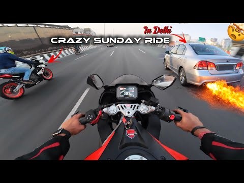 First Sunday Ride in Delhi NCR 🔥 Craziest Sunday Ride Ever 🤯