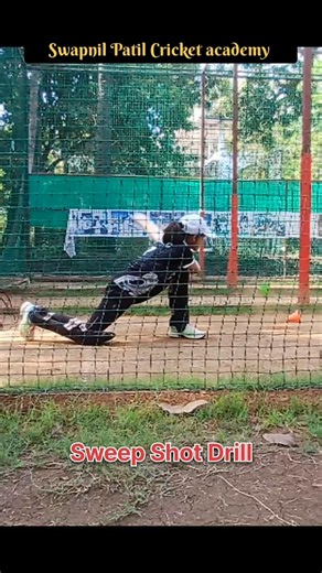 Perfect Sweep Shot Drill 🔥 | Improve Your Batting Skills Fast #Cricket #Shorts