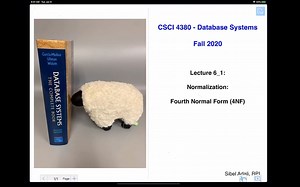 Lecture 6_1: Normalization (Forth Normal Form: 4NF)