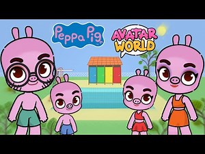 🐽 Peppa pig in Avatar World | Swimming 🌊