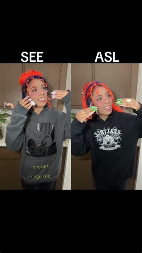 What Would I Do If I Could Feel SEE vs ASL Comparison by Lena #thewiz #seevsasl #deaf