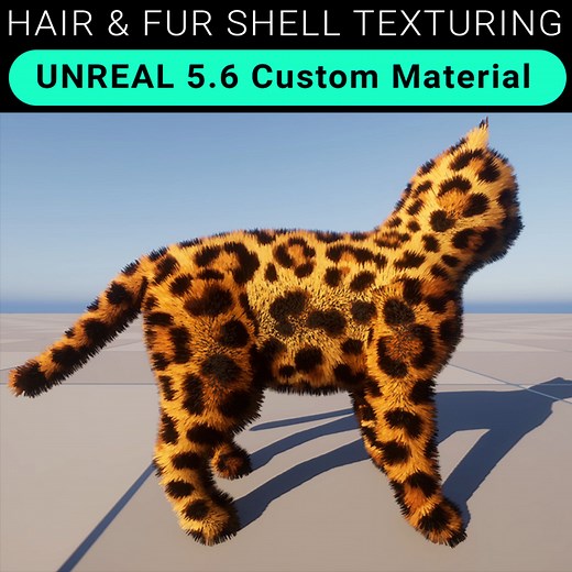 Unreal Engine 5.6 – Create Hair & Fur Material with Shell Texturing (Step-by-Step) | Community tutorial