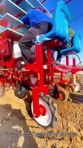 "Automatic Vegetable Transplanter | Farm Machinery ASMR"