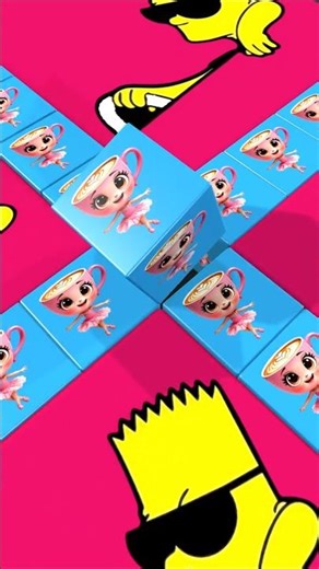 Ballerina Cappuccino Dream: 3D Dice Animation #ballerinacappuccina #3danimation #blender3d #shorts