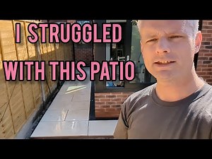 How to install a porcelain patio