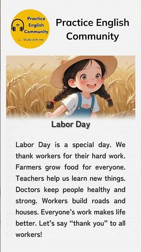 English Listening Practice – A Short Labor Day | Short English Story with Subtitles
