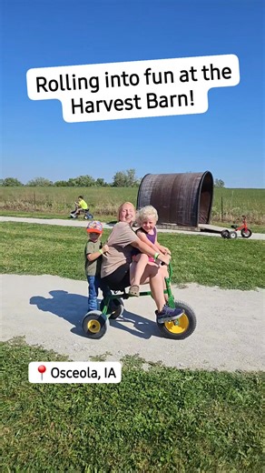 3.3K views · 28 reactions | Rolling into lots of fun at the Harvest Barn Marketplace! 鸞 Fun Farm is open Fri, Sat, and Sun, with 30+ activities to enjoy! #osceolaiowa #familybusiness #falldestination #funfarm | Harvest Barn Marketplace | Facebook