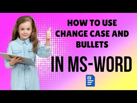 MS Word Tips ✨ Change Case & Bullets | Master Change Case & Bullets ✨