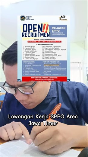 Lowongan kerja SPPG area jawa timur