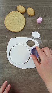 Easter Bunny Biscuits 🐰 How cute is this bunny biscuit? The tail though... 🥰 Get the look 👉 we used: 🐰 Wilton set of 2 cookie cutters (large round and small oval) for the cookie and icing 🐰 White sugarpaste/fondant cornflour and rolling pin to roll out 🐰 Edible glue brush to attach the fondant to the biscuit 🐰 Pink sugarpaste for the paws 🐰 Wilton 1M piping nozzle and vanilla buttercream for the tail 🐰 'Perfectly Pastels' sprinkles mix by Sattina for that finishing touch! Keep a look ou