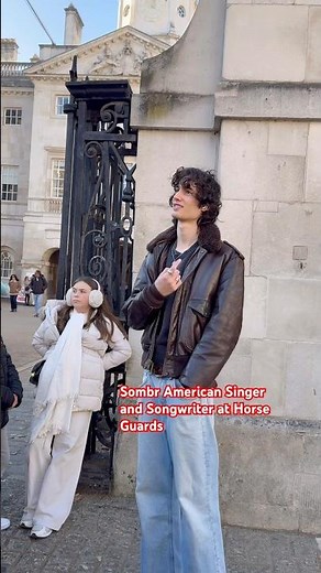 Shane Michael Boose ,know as Sombr American singer, songwriter, is at Horse Guards#london #singer