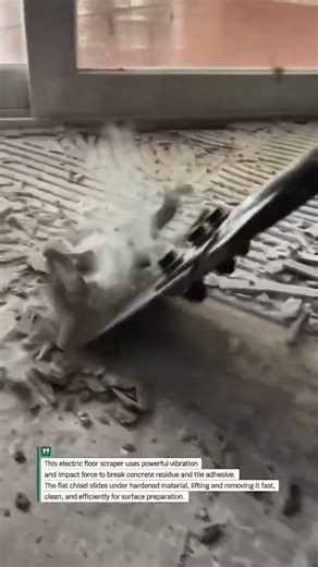 Electric Floor Scraper Demolition #Demolition #Construction #Tools
