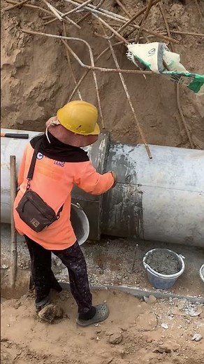 Technical install RCP drainage system for underground work