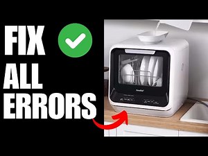 Comfee Portable Dishwasher FIX error 1, error 3, error 4, error 6, error 7