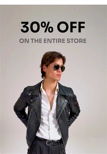 Premium Leather Jackets Sale - 30% OFF Storewide