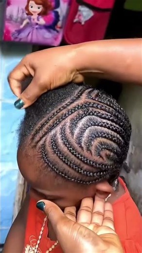 Intricate All Back Braids on Natural Hair for a Polished Look