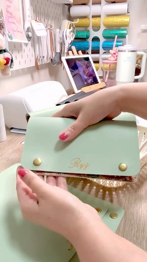 💗 Make and personalize 💗These faux leather cases were painstakingly assembled and hand sewn together. I usually use my Cricut Maker 3 for my faux leather projects with the following blades: ✔️ Knife blade - thick materials ✔️ Deep point blade - thin flat materials ✔️ Rotary blade - Embossed or weaved materials To personalized: ✔️ Cricut Joy Xtra or any Cricut machines ✔️ Foil Iron ✔️ Cricut EasyPress MiniI usually share some projects in Design Space. Head on to DS following this link: https://