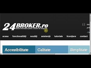 24Broker.ro - Video manual - 01. Introducere