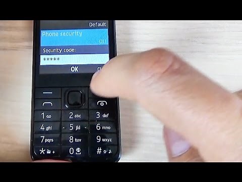 Nokia 230 - How to Set Up or Change Security Code