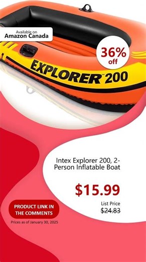 Intex Explorer 200, 2-Person Inflatable Boat